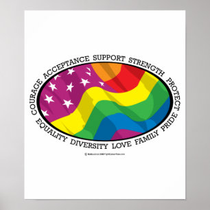 LGBT-Flag Poster