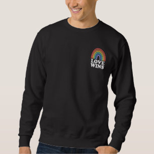 LGbt Flag Pride Pocket Rainbow Liebe gewinnt Gay P Sweatshirt
