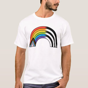 LGBT-Flag-Progress-Flag-Flag nur gerade T-Shirt