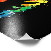 LGBT Flag Regenbogen Prix Happy Valentines Day Fotodruck (Ecke)