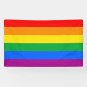 LGBT-Flag/Regenbogenflagge Banner (Horizontal)