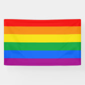 LGBT-Flag / Regenbogenflagge Banner (Horizontal)
