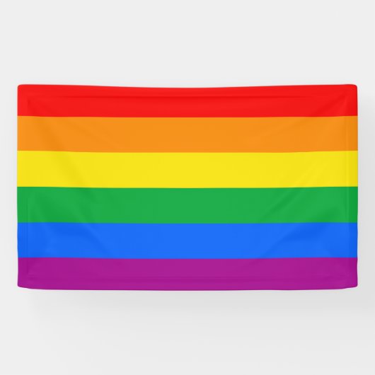 LGBT-Flag / Regenbogenflagge Banner (Horizontal)