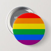 LGBT-Flag / Regenbogenflagge Button (Vorne & Hinten)