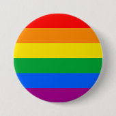 LGBT-Flag / Regenbogenflagge Button (Vorderseite)