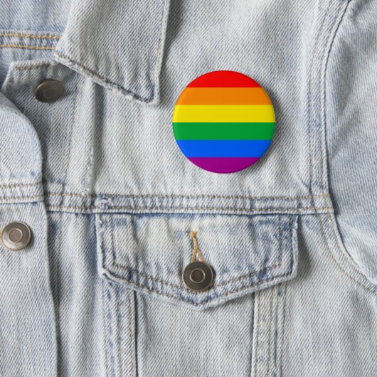 LGBT-Flag / Regenbogenflagge Button (Beispiel)