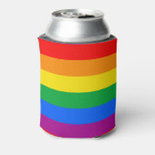 LGBT-Flag/Regenbogenflagge Dosenkühler (Kanne Rückseite)