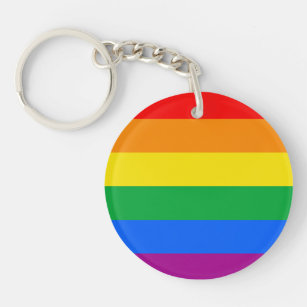 Lippenstift Lesben Flagge Gay Pride Regenbogen Schlüsselanhänger Öffner Kette