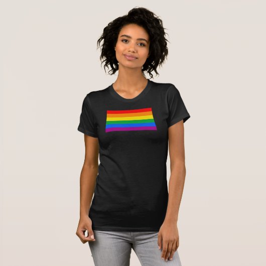 LGBT-Flag/Regenbogenflagge T-Shirt (Vorne ganz)