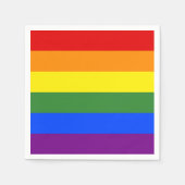 LGBT-Flag-Regenbogenstreifen Serviette (Vorderseite)
