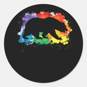 LGBT Flag Sounds Gay I am In  Copy Runder Aufkleber