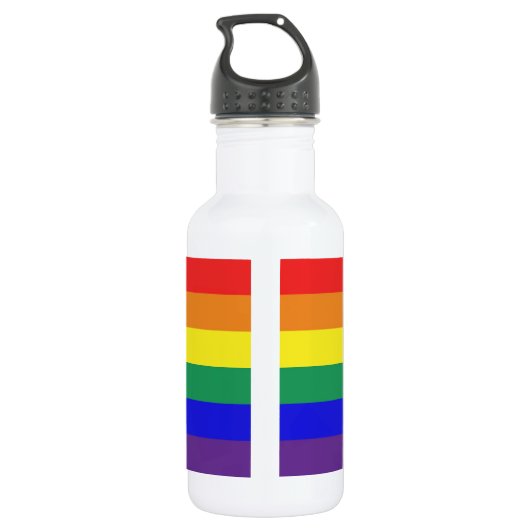 LGBT-Flag-Symbol Edelstahlflasche (Rückseite)