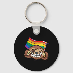 Lgbt Flag T Shirt Sloth Gay Lesbian Resist Men Wom Schlüsselanhänger