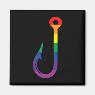 Lgbt-Flagge Angelhaken Schwuler Angler Queer Pride Magnet