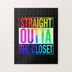 LGBT-Flagge direkt über dem Schrank Puzzle