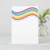 LGBT-Flagge Einladung (Stehend Vorderseite)