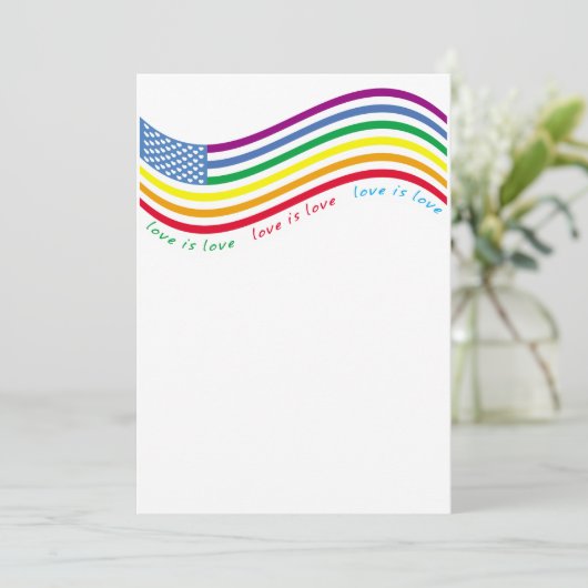 LGBT-Flagge Einladung (Stehend Vorderseite)