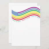 LGBT-Flagge Einladung (Vorne/Hinten)