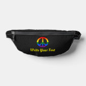 LGBT-Flagge Friedenszeichen Bauchtasche (Ablage )