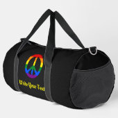 LGBT-Flagge Friedenszeichen Duffle Bag (Rechte Ecke)