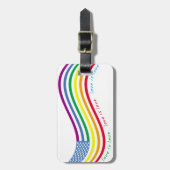 LGBT-Flagge Gepäckanhänger (Vorderseite vertikal)