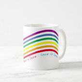 LGBT-Flagge Kaffeetasse (VorderseiteRechts)