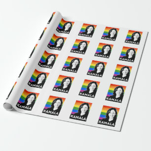 LGBT-Flagge - KAMALA HARRIS 2020 Geschenkpapier