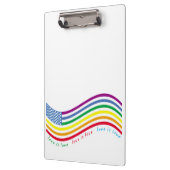 LGBT-Flagge Klemmbrett (Links)