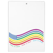 LGBT-Flagge Klemmbrett (Rückseite)