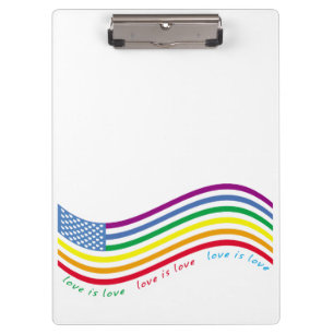 LGBT-Flagge Klemmbrett