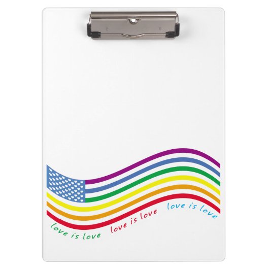 LGBT-Flagge Klemmbrett (Vorderseite)