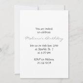 LGBT-Flagge lebende Glitzern Einladung Monogramm (Rückseite)