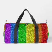 LGBT-Flagge lebhafte Glitzern für Regenbogen-Glitz Duffle Bag (Rückseite)