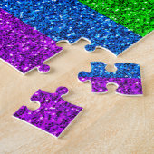 LGBT-Flagge lebhafte Glitzern für Regenbogen-Glitz Puzzle (Seite)