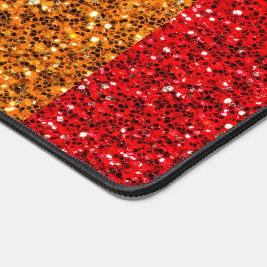 LGBT-Flagge lebhafte Glitzern für Regenbogen-Glitz Schreibtischunterlage (Ecke)