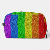 LGBT-Flagge lebhafte Glitzern für Regenbogen-Glitz Waschbeutel (Vorderseite)
