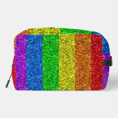 LGBT-Flagge lebhafte Glitzern für Regenbogen-Glitz Waschbeutel (Rückseite)