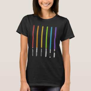 LGBT-Flagge Lichtschwerter Gay Pride Schwerter - L T-Shirt