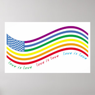 LGBT-Flagge Poster