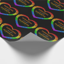 LGBT-Flagge Regenbogenherz Glitzern Homosexuelle H