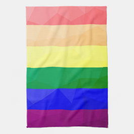 LGBT-Flagge Regenbogenlinien geometrisches Maschen Geschirrtuch