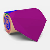 LGBT-Flagge Regenbogenlinien geometrisches Maschen Krawatte (Gerollt)