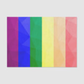 LGBT-Flagge Regenbogenlinien geometrisches Maschen Seidenpapier (Vorderseite)