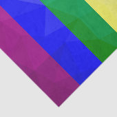 LGBT-Flagge Regenbogenlinien geometrisches Maschen Seidenpapier (Ausschnitt)
