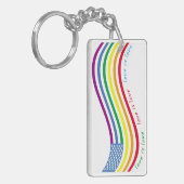 LGBT-Flagge Schlüsselanhänger (Vorderseite links)
