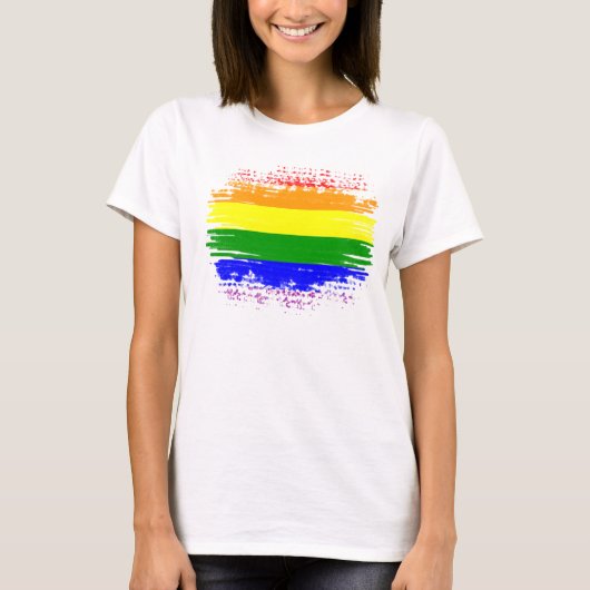 LGBT-Flagge T-Shirt (Vorderseite)