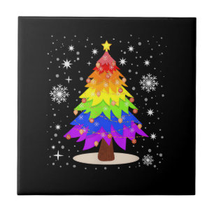 LGBT-Flagge Weihnachtsbaum Frohe Weihnachten Gay L Fliese