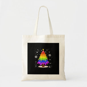 LGBT-Flagge Weihnachtsbaum Frohe Weihnachten Gay L Tragetasche