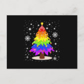 LGBT-Flagge Weihnachtsbaum Frohe Weihnachten Schwu (Vorderseite)