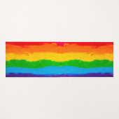 LGBT-Flagge Yogamatte (Vorderseite (Horizontal))